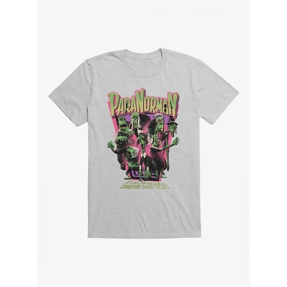 Hot Topic Paranorman Raises The Dead T-Shirt Ash Grey